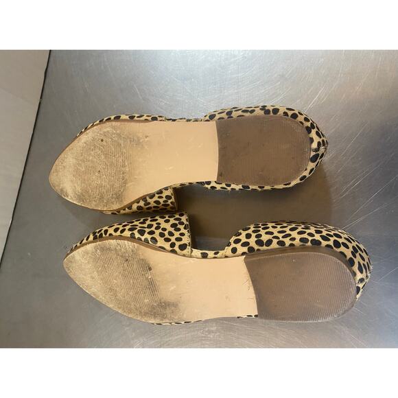 Steve Madden Talent D'Orsay Cow Hair Leopard Cheetah Leather Flats 8.5 - Picture 9 of 9
